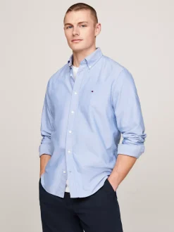 Koszule*Tommy Hilfiger Koszula Heritage Z Bawełny Oxford SHIRT BLUE