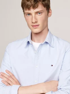 Koszule*Tommy Hilfiger Koszula Heritage Z Bawełny Oxford CLOUDY BLUE