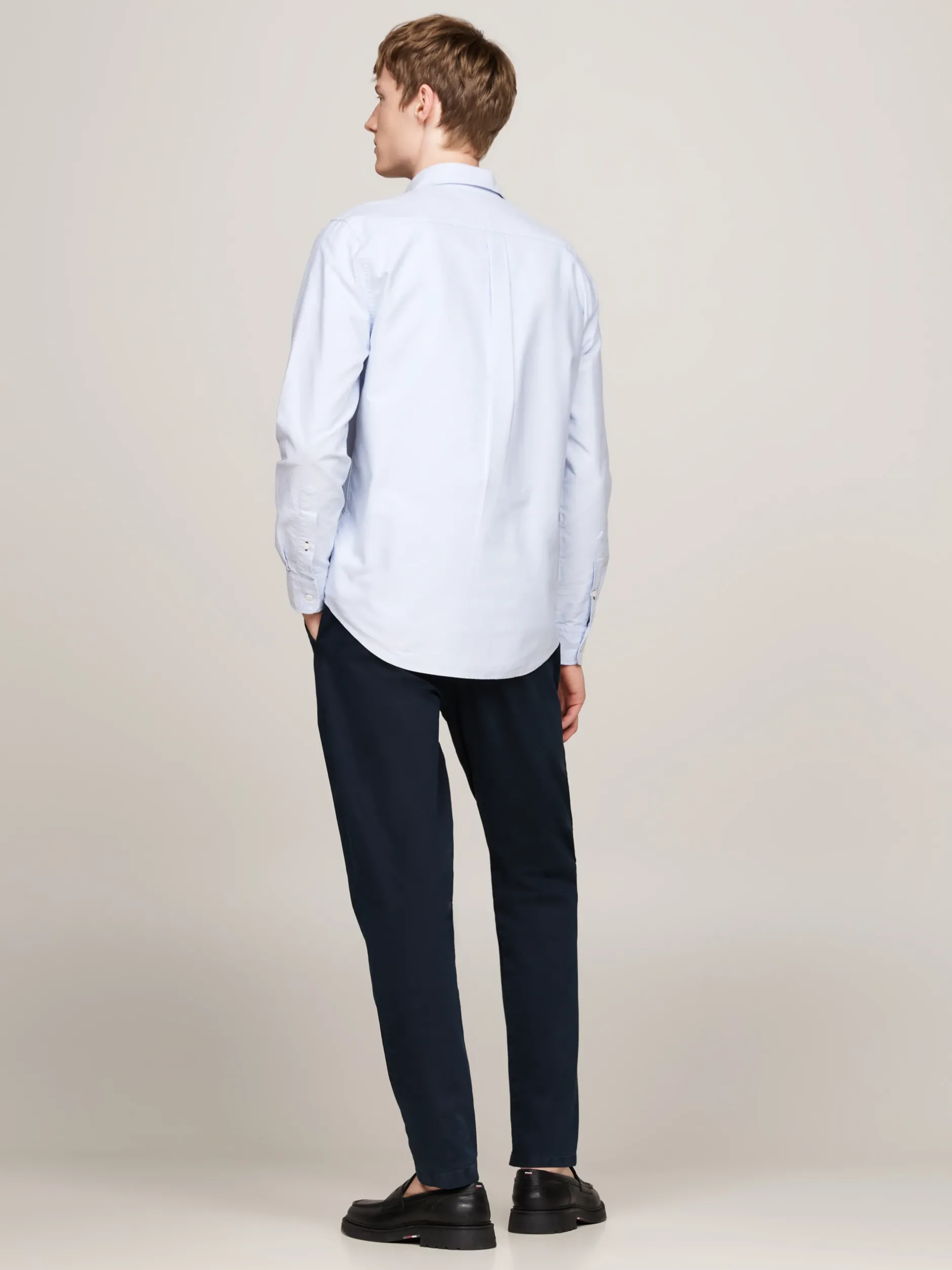 Koszule*Tommy Hilfiger Koszula Heritage Z Bawełny Oxford CLOUDY BLUE
