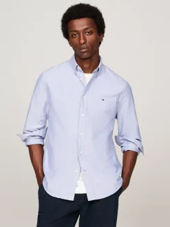 Koszule*Tommy Hilfiger Koszula Heritage Z Bawełny Oxford ROYAL BLUE