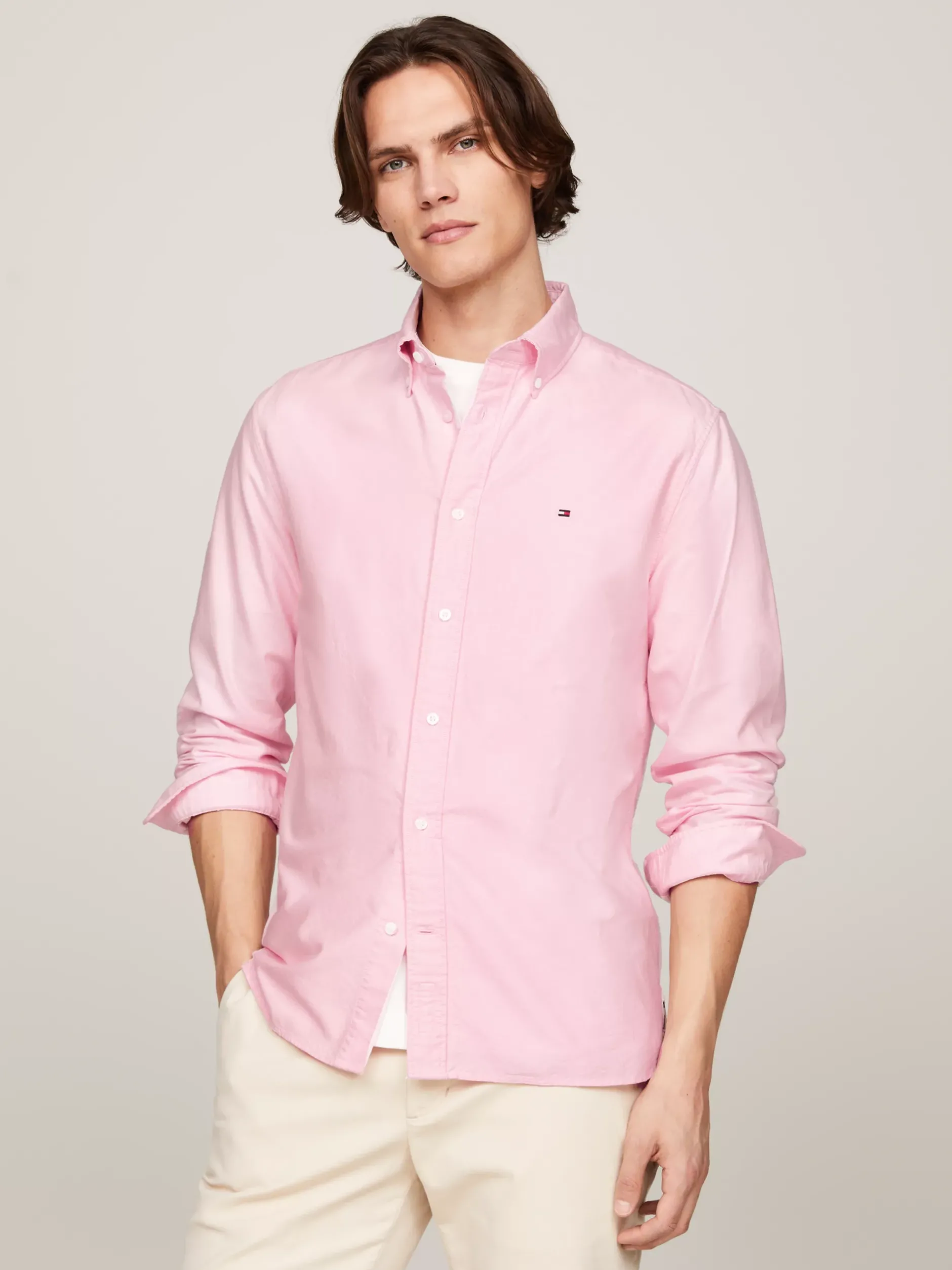 Koszule*Tommy Hilfiger Koszula Heritage Z Bawełny Oxford CLASSIC PINK