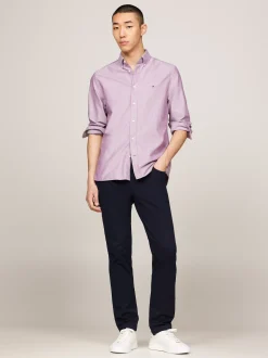 Koszule*Tommy Hilfiger Koszula Heritage Z Bawełny Oxford HERITAGE PLUM