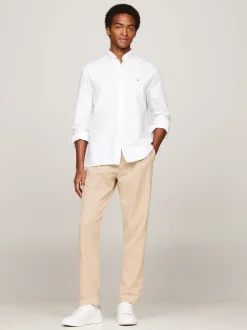 Koszule*Tommy Hilfiger Koszula Heritage Z Bawełny Oxford OPTIC WHITE