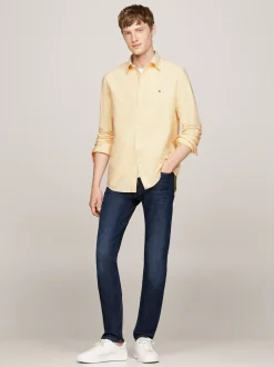 Koszule*Tommy Hilfiger Koszula Heritage Z Bawełny Oxford YELLOW DAISY