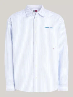 Koszule*Tommy Hilfiger Koszula O Regularnym Kroju W Paski COASTAL COBALT STRIPE
