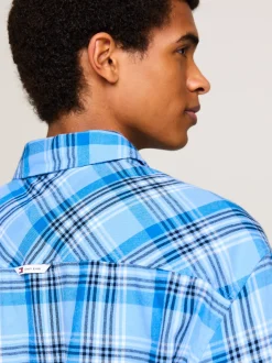 Koszule*Tommy Hilfiger Koszula O Regularnym Kroju We Wzór W Kratę WESTSIDE BLUE CHECK
