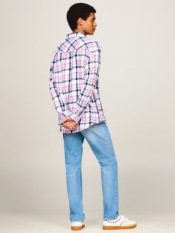 Koszule*Tommy Hilfiger Koszula O Regularnym Kroju We Wzór W Kratę WHITE CHECK