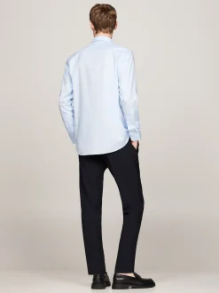 Koszule*Tommy Hilfiger Koszula O Regularnym Kroju Z Popeliny TH Flex SWEET BLUE