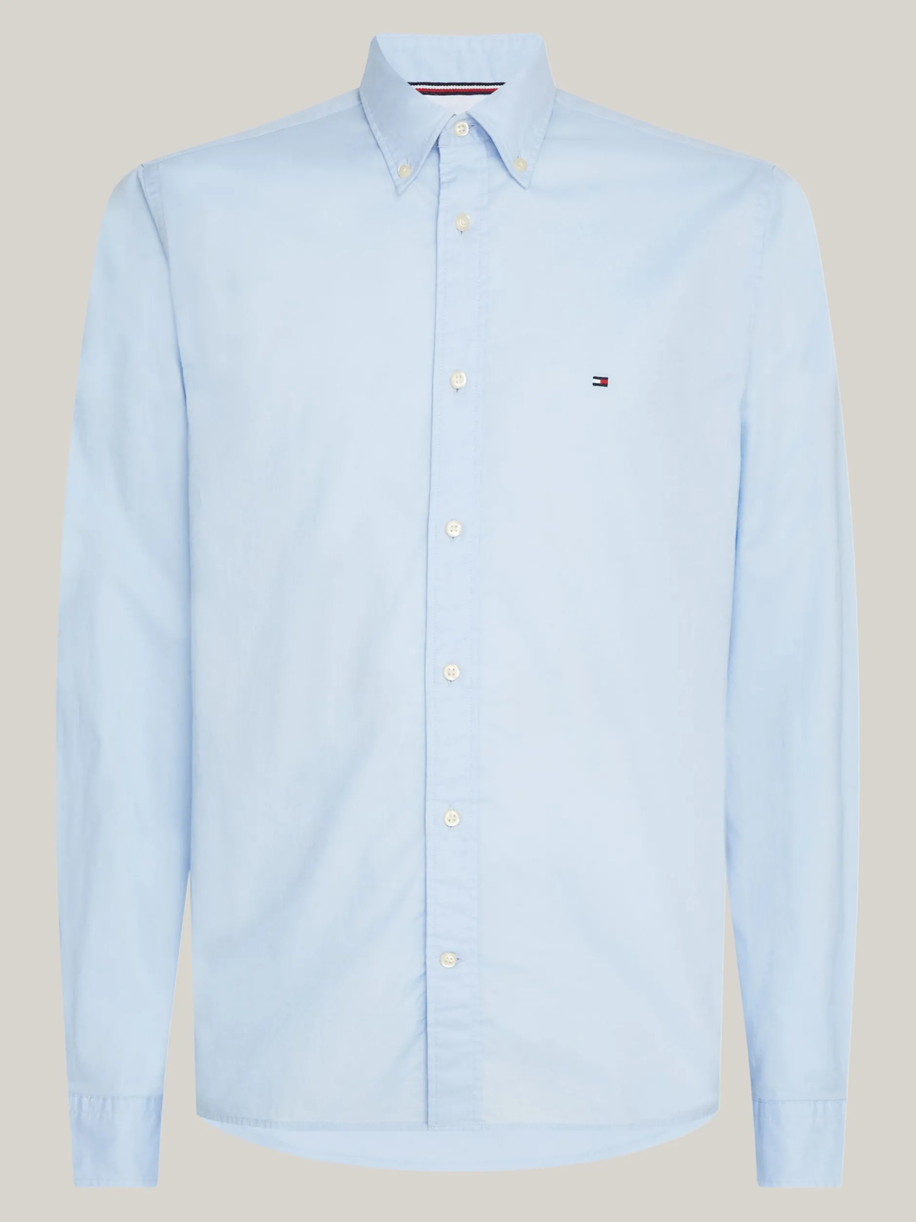 Koszule*Tommy Hilfiger Koszula O Regularnym Kroju Z Popeliny TH Flex SWEET BLUE