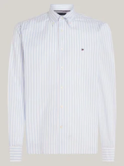 Koszule*Tommy Hilfiger Koszula O Regularnym Kroju Z Popeliny VESSEL BLUE / OPTIC WHITE