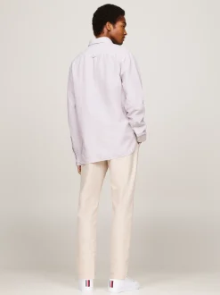Koszule*Tommy Hilfiger Koszula O Regularnym Kroju W Prążki DARK MAGMA / MULTI