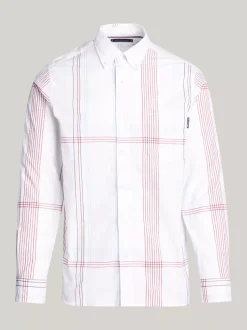 Koszule*Tommy Hilfiger Koszula O Regularnym Kroju W Kratę ANCIENT WHITE / MULTI