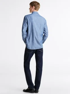 Koszule*Tommy Hilfiger Koszula O Regularnym Kroju Z Batystu INDIGO