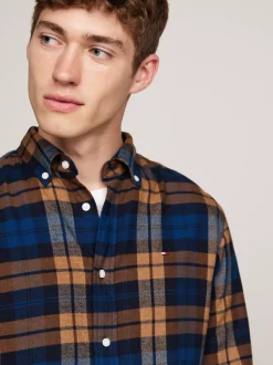 Koszule*Tommy Hilfiger Koszula O Regularnym Kroju W Szkocką Kratę DESERT SKY / MULTI