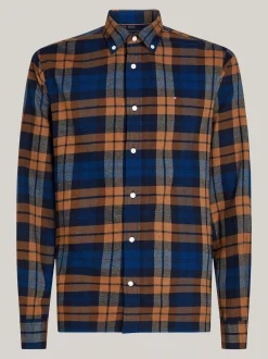Koszule*Tommy Hilfiger Koszula O Regularnym Kroju W Szkocką Kratę DESERT SKY / MULTI
