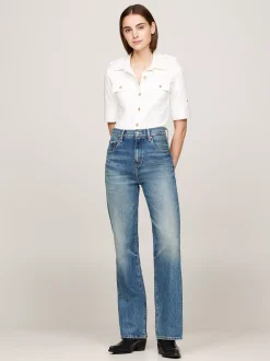 Koszule & Bluzki*Tommy Hilfiger Koszula O Regularnym Kroju ANCIENT WHITE