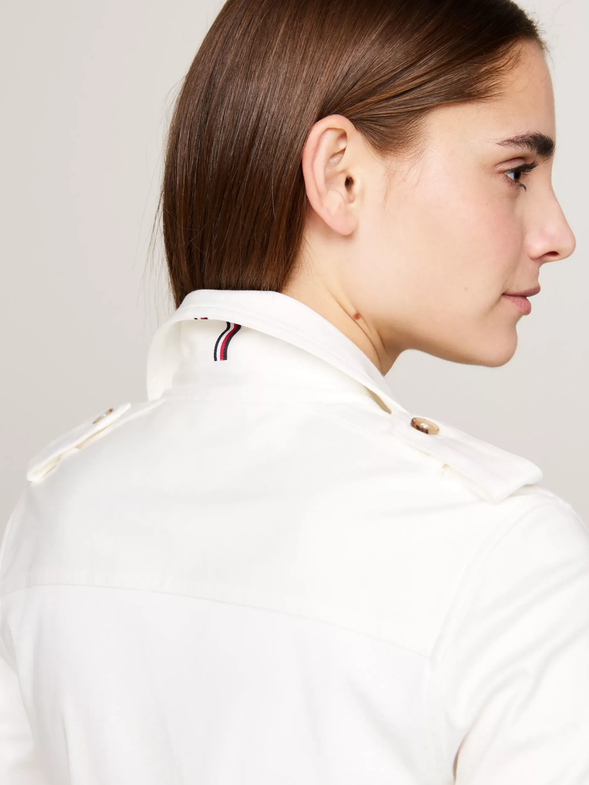 Koszule & Bluzki*Tommy Hilfiger Koszula O Regularnym Kroju ANCIENT WHITE