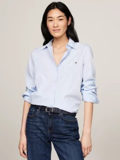 Koszule & Bluzki*Tommy Hilfiger Koszula O Regularnym Kroju Z Kolekcji Essential BREEZY BLUE