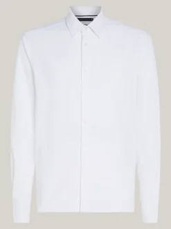 Koszule*Tommy Hilfiger Koszula O Wąskim Kroju Smart Casual Z Tkaniny OPTIC WHITE