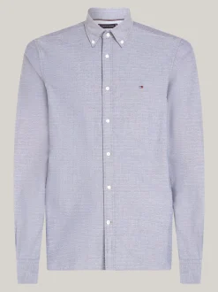 Koszule*Tommy Hilfiger Koszula O Wąskim Kroju Z Bawełny Dobby DARK NAVY