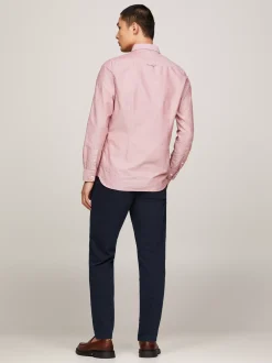 Koszule*Tommy Hilfiger Koszula O Wąskim Kroju Z Bawełny Dobby DARK MAGMA