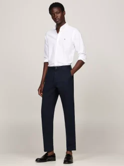 Koszule*Tommy Hilfiger Koszula O Wąskim Kroju Z Bawełny Dobby OPTIC WHITE