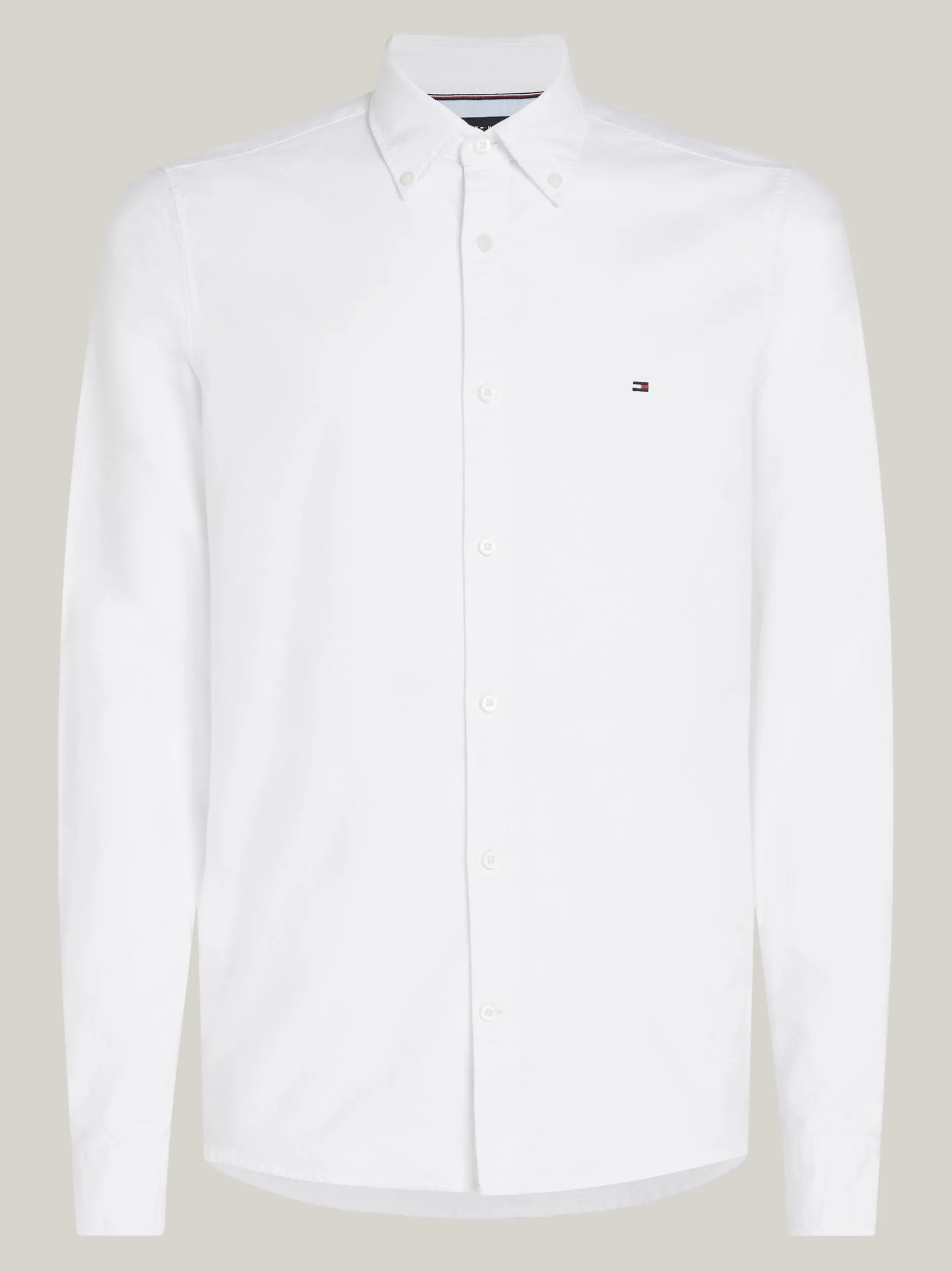 Koszule*Tommy Hilfiger Koszula O Wąskim Kroju Z Bawełny Dobby OPTIC WHITE