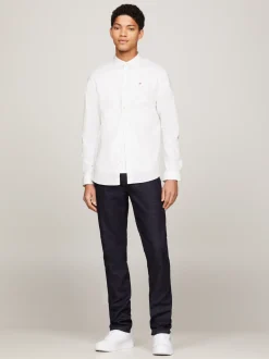 Koszule*Tommy Hilfiger Koszula O Wąskim Kroju Ze Stretchem CLASSIC WHITE