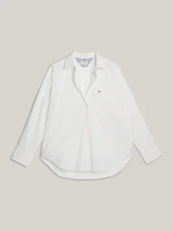 Koszule & Bluzki*Tommy Hilfiger Koszula Oversize Z Kolekcji Adaptive TH OPTIC WHITE
