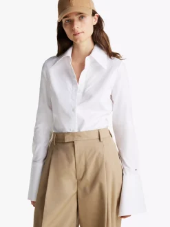Koszule & Bluzki*Tommy Hilfiger Koszula Oxford O Regularnym Kroju WHITE