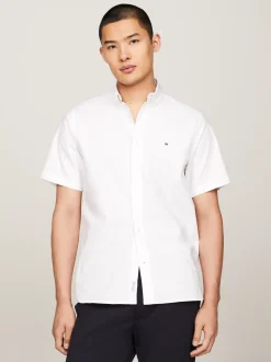 Koszule*Tommy Hilfiger Koszula Oxford TH Flex Z Kolekcji 1985 WHITE