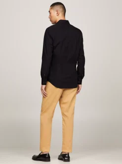 Koszule*Tommy Hilfiger Koszula Popelinowa TH Flex BLACK