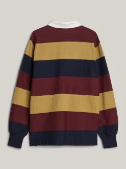 Bluzy Dresowe & Z Kapturem*Tommy Hilfiger Koszula Rugby Z Wyhaftowanym Emblematem MULTI