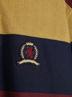 Bluzy Dresowe & Z Kapturem*Tommy Hilfiger Koszula Rugby Z Wyhaftowanym Emblematem MULTI