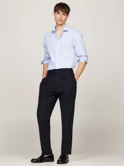 Koszule*Tommy Hilfiger Koszula Smart Casual O Wąskim Kroju W Paski TH CLASSIC BLUE STRIPE