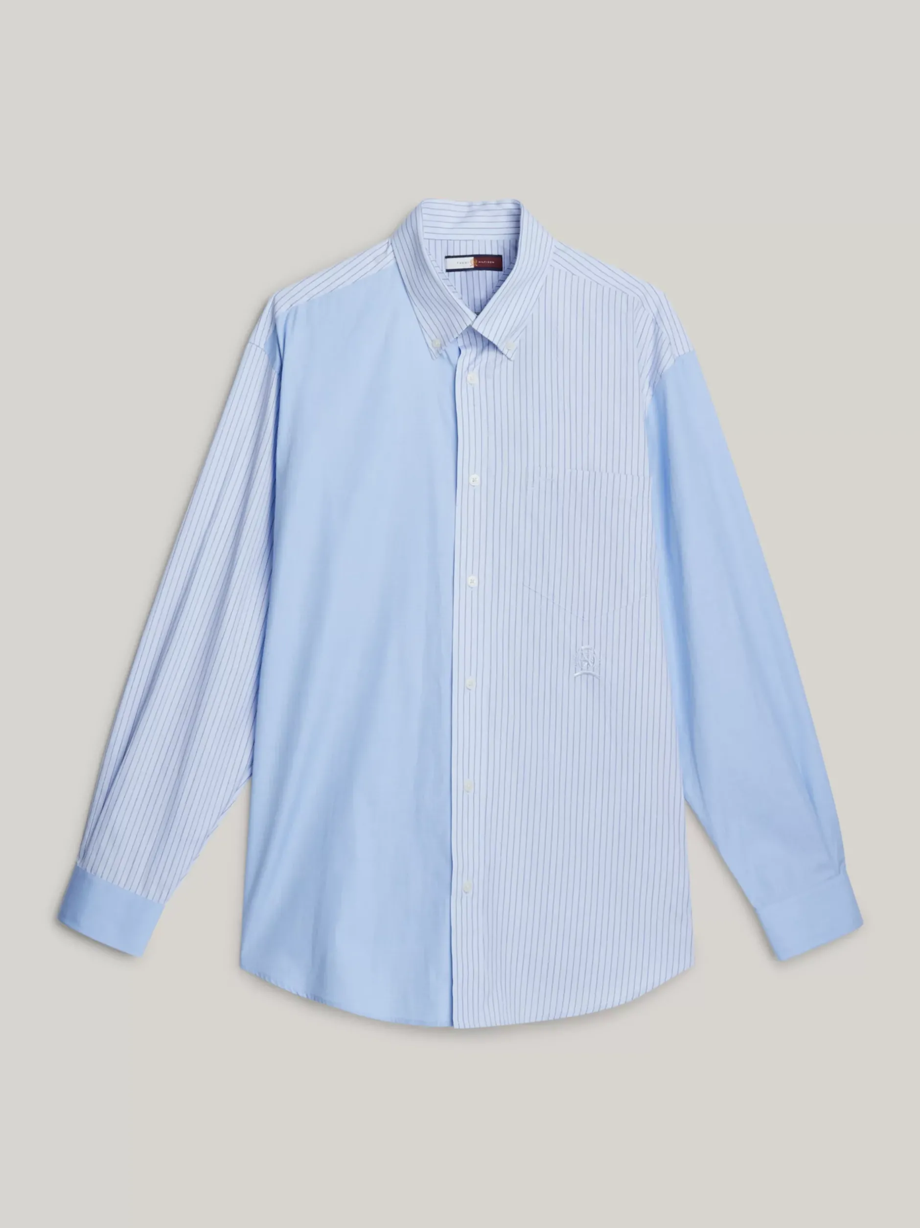 Koszule & Bluzki*Tommy Hilfiger Koszula W Delikatne Prążki Z Emblematem VESSEL BLUE