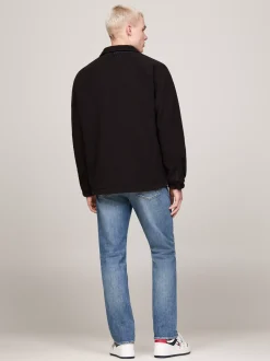 Koszule*Tommy Hilfiger Koszula Wierzchnia Z Futerkowej Dzianiny BLACK