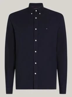 Koszule*Tommy Hilfiger Koszula Z Bawełny Oxford Farbowana Po Uszyciu DESERT SKY