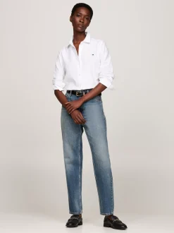 Koszule & Bluzki*Tommy Hilfiger Koszula Z Bawełny Oxford O Regularnym Kroju TH OPTIC WHITE