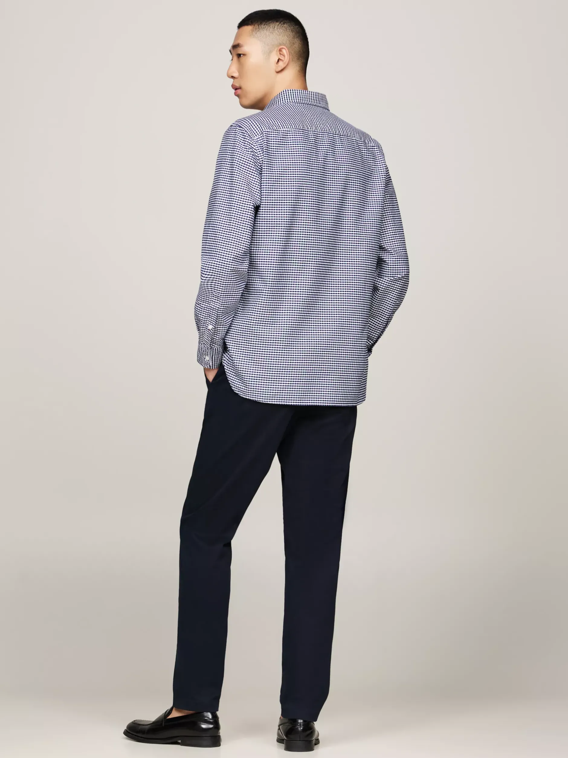 Koszule*Tommy Hilfiger Koszula Z Bawełny Oxford W Kratę Vichy DESERT SKY / CHECK