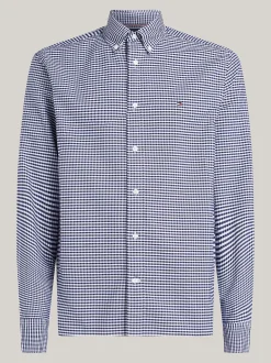 Koszule*Tommy Hilfiger Koszula Z Bawełny Oxford W Kratę Vichy DESERT SKY / CHECK