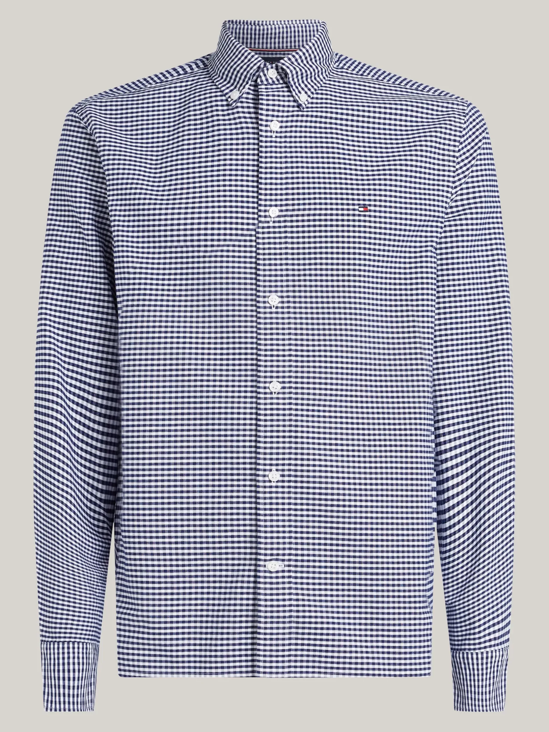 Koszule*Tommy Hilfiger Koszula Z Bawełny Oxford W Kratę Vichy DESERT SKY / CHECK