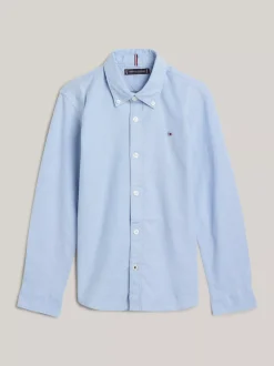 Koszule*Tommy Hilfiger Koszula Z Bawełny Typu Oxford Ze Stretchem CALM BLUE