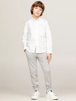 Koszule*Tommy Hilfiger Koszula Z Bawełny Typu Oxford Ze Stretchem WHITE