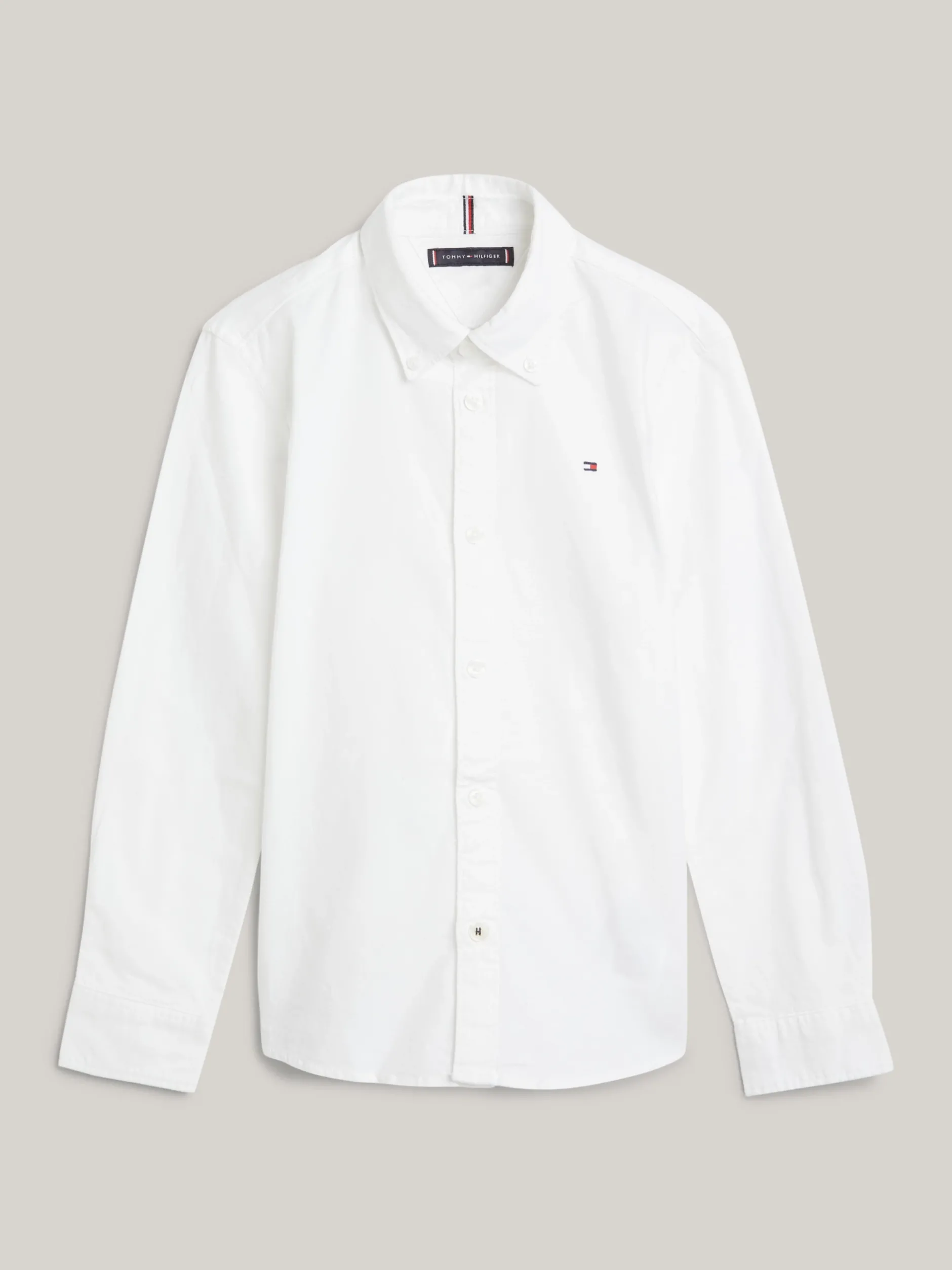 Koszule*Tommy Hilfiger Koszula Z Bawełny Typu Oxford Ze Stretchem WHITE