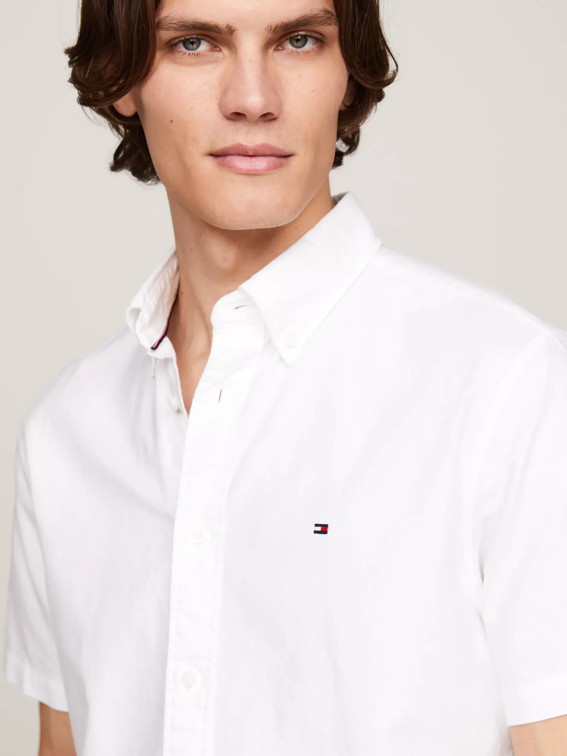 Koszule*Tommy Hilfiger Koszula Z Krótkim Rękawem Heritage OPTIC WHITE