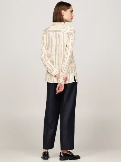 Koszule & Bluzki*Tommy Hilfiger Koszula Z Nadrukiem Z Motywem Liny MULTI ROPE KNOT STP/ COUNTRY IVORY