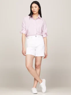Koszule & Bluzki*Tommy Hilfiger Koszula Z Naszywaną Kieszenią I Flagą DELICATE PINK