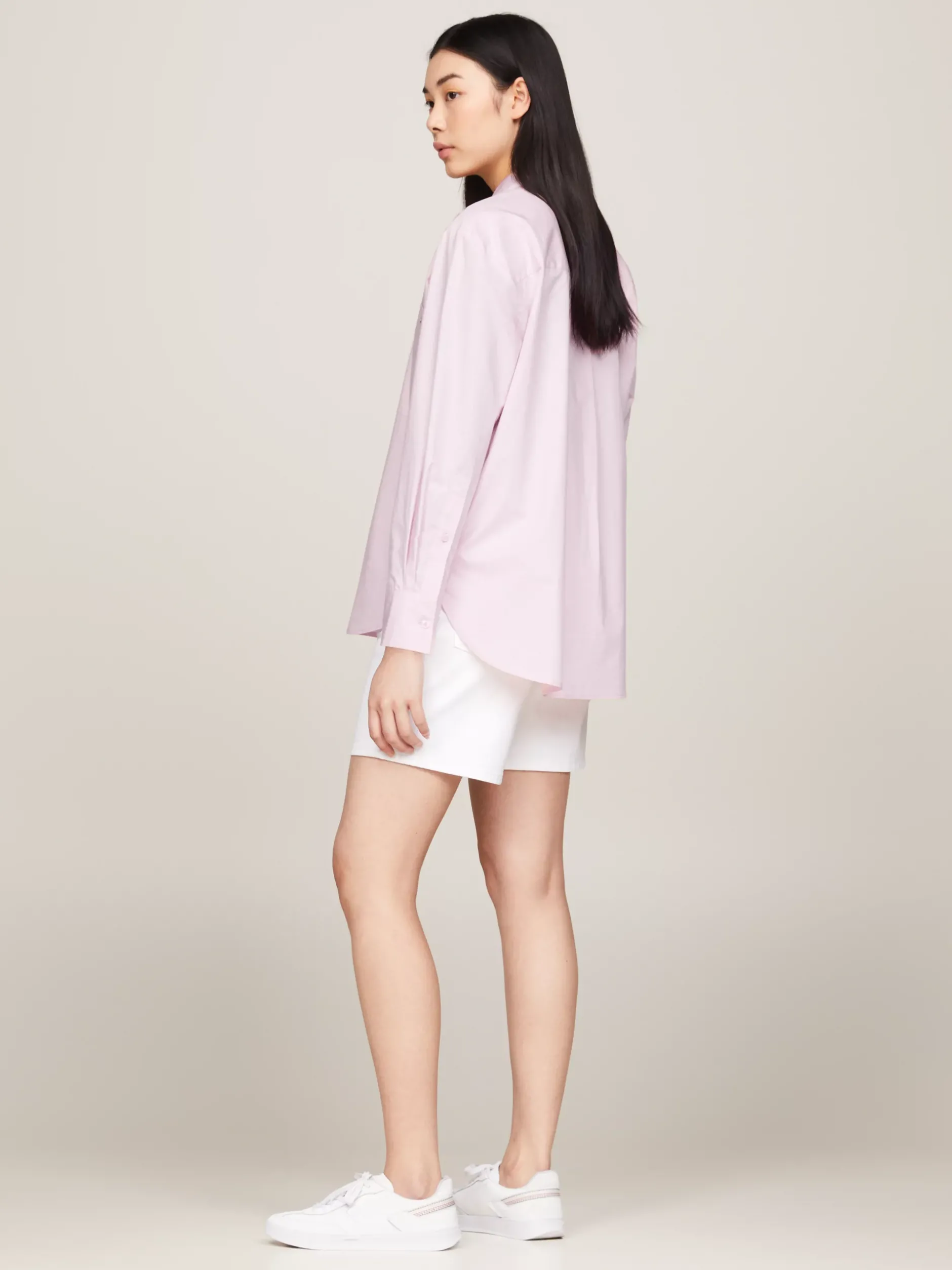 Koszule & Bluzki*Tommy Hilfiger Koszula Z Naszywaną Kieszenią I Flagą DELICATE PINK