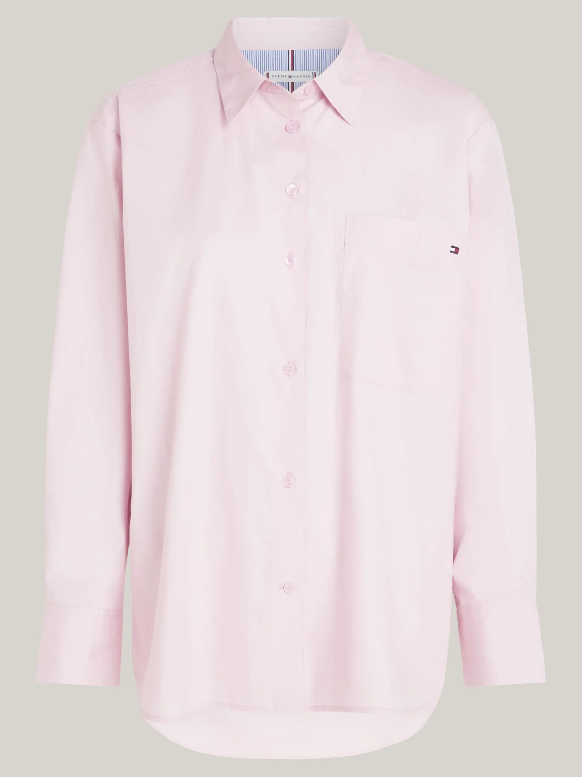 Koszule & Bluzki*Tommy Hilfiger Koszula Z Naszywaną Kieszenią I Flagą DELICATE PINK